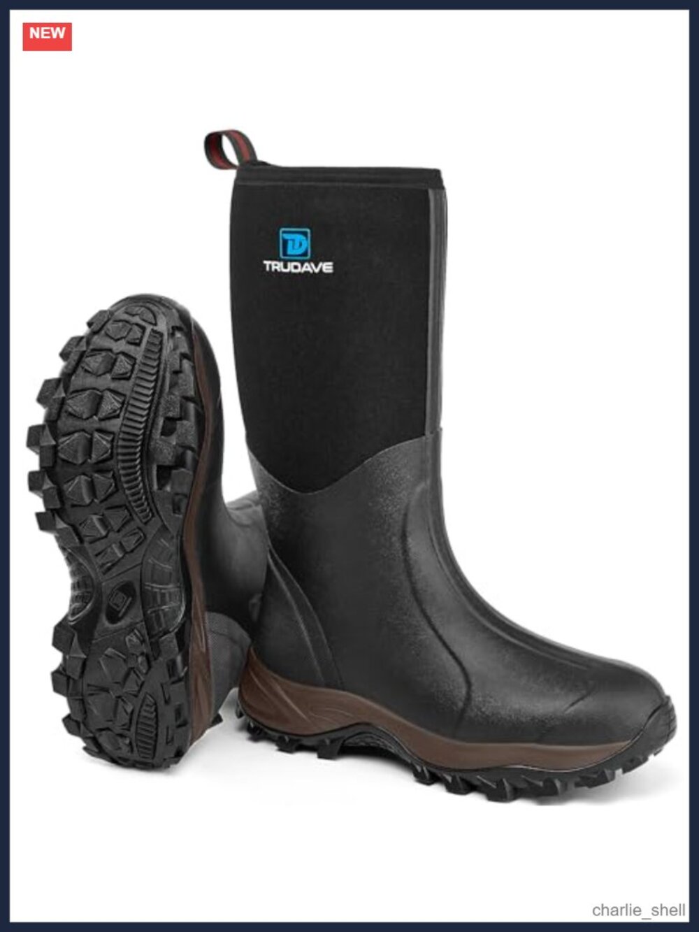 Rubber Boots Steel Shank Waterproof Insulated 6mm Neoprene Anti-Slip